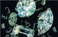  ??  ?? NOT BRIGHT ENOUGH: De Beers, the largest producer of rough diamonds by value, reported reduced revenue from its gem sale