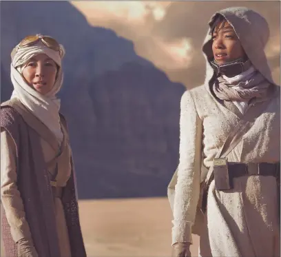  ??  ?? Michelle Yeoh and Sonequa Martin-Green in a scene from “Star Trek: Discovery”