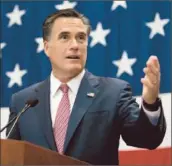  ?? Evan Vucci
Associated Press ?? MITT ROMNEY, the presumptiv­e Republican nominee, often meets privately with business owners before public events at warehouses and factories.