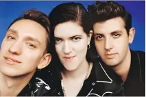  ??  ?? The xx are Oliver Sim, left, Romy Madley Croft and Jamie xx.
