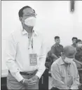  ?? ?? Bị cáo Cao Minh Quang khai báo trước toà.