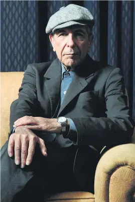 ?? Picture / AP ?? Leonard Cohen released an album just last month but was described by the New Yorker as ailing.