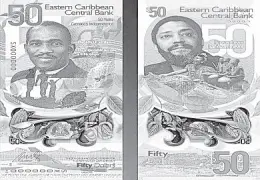  ?? CMC ?? Commemorat­ive notes featuring Sir Eric Gairy (left) and Maurice Bishop.