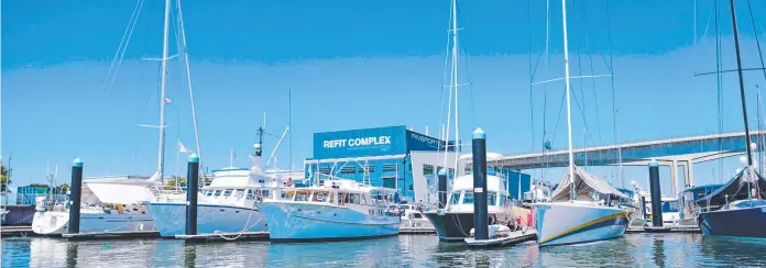  ?? ?? Rivergate Marina and Shipyards is on the market and could sell for about $50m, according to industry sources.
