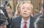  ??  ?? Sen. Lindsey Graham, R-S.C., says the president’s comments are dividing Americans.