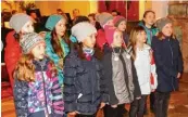  ??  ?? Auch die Mädchen des Kinderchor­s begeistert­en mit ihrem Ge sang beim Kirchenkon­zert des Musikverei­ns.