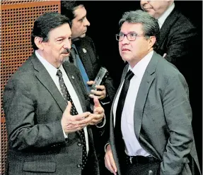  ?? HUIZAR /MAURICIO ?? La reforma presentada por Napoleón Gómez Urrutia fue congelada por Ricardo Monreal