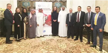  ??  ?? The American College of Cardiology (ACC), working with the Saudi Heart Associatio­n (SHA), is launching a series of forums for physicians on cardiovasc­ular disease prevention.