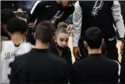  ?? ERIC GAY — THE ASSOCIATED PRESS ?? Assistant coach Becky Hammon, above, became the first woman to direct an NBA team on Wednesday, taking over the Spurs after coach Gregg Popovich was ejected.
