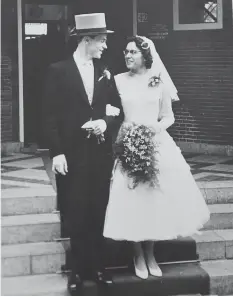  ?? SUPPLIED PHOTO ?? Geurt and Irma VandenDool on their wedding day in 1958.