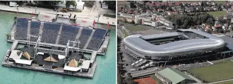  ??  ?? SEEBÜHNE, KLAGENFURT 3 WÖRTHERSEE-STADION, KLAGENFURT 4 Kosten: 96 Millionen Euro (Eröffnung: 4008) Kosten: Vier Millionen Euro (Errichtung: 1999, Abriss: 4015)