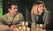  ??  ?? Kumail Nanjiani, right, and Zoe Kazan in “The Big Sick.” Ray Romano also stars.