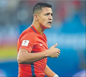  ?? FOTO: GYI ?? Alexis sigue de vacaciones Tras jugar la Copa Confederac­iones con la selección chilena