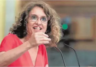  ?? // EFE ?? La ministra de Hacienda y Función Pública, María Jesús Montero