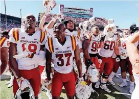  ?? [PHOTO BY BRYAN TERRY, THE OKLAHOMAN] ?? The Cyclones have already knocked off two ranked teams this season, including Oklahoma in Norman. Now they take aim on the Cowboys.