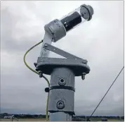  ??  ?? Rain clouds:
A new sunshine measuring device has
been installed at
the New Plymouth
airport.