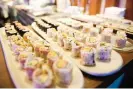  ?? Tawatao/Getty Images ?? Keeping up with the Oscars? Sushi at the Nobu hotel in Manila. Photograph: Dondi