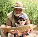  ??  ?? Cool dude Connor with one of his barbel.