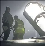  ??  ?? Ground crew prepare a British jet