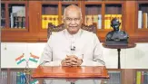  ?? PTI ?? ■
President Ram Nath Kovind addressed the nation on Friday.