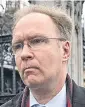  ??  ?? Sir Ivan Rogers, Britain’s former ambassador to the European Union.