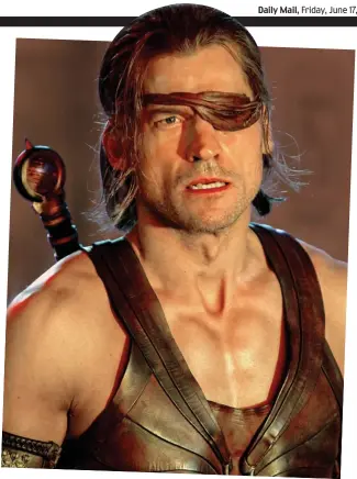  ??  ?? Patchy: Nikolaj Coster-Waldau as avenging son Horus in Gods Of Egypt