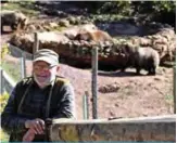  ??  ?? Ivan Crnkovic-Pavenka looks on at his shelter for brown bears.