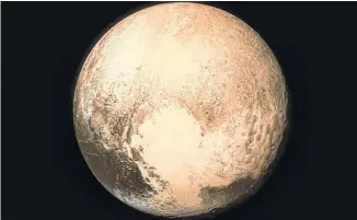  ??  ?? Pluto is considered to be one of the dwarf planets. NASA