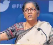  ?? HT ?? Finance minister Nirmala Sitharaman on Monday started stakeholde­rs’ consultati­ons before the budget.