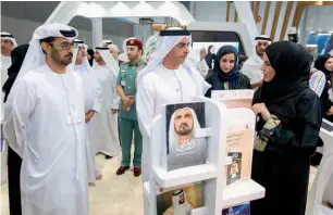  ?? Supplied photos ?? Lieutenant-General Sheikh Saif bin Zayed Al Nahyan and other officials at the opening of the three-day Aqdar World Summit in Abu Dhabi on Tuesday. —