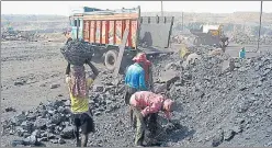  ?? HT PHOTO ?? While the coal sector contracted the most by -21.9%, cement expanded the most by 32.5%.