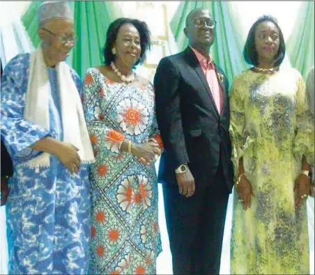  ??  ?? L-R: Former President, Nigerian Institute of Food Science and Technology (NIFST),Mr. Gbolahan Solabi; New President, Mr. Oluwole Toye; First female President of the institute, Mrs. Dolapo Coker; and former female President, Mrs. Adesokan Abosede, during the 42nd Conference &amp; Annual General Meeting of the institute in Abeokuta, Ogun State… recently