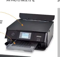  ??  ?? Maximum scanning resolution is higher than in the ET-7700, at 1,200 x 4,800dpi. The motorised output tray extends automatica­lly when printing.