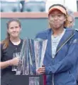  ?? — USA Today Sports ?? Naomi Osaka (JPN) with the championsh­ip trophy.