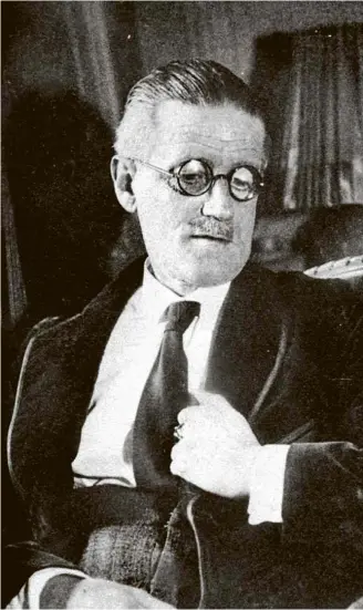  ?? Reprodução ?? O escritor irlandês James Joyce, que lançou ‘Finnegans Wake’ em 1939