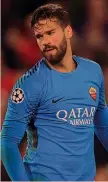  ?? LAPRESSE ?? ALISSON (ROMA) 25 ANNI
Ingaggio: 1,5 milioni di euro Scadenza: 2021