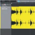  ??  ?? Here’s our raw guitar signal. It’s a very dynamic, transient piece of material. Often, amps can work to mitigate this, but we’re going to go a different route, taking down the spikes before they get too uppity and start ruining our recording.