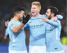  ??  ?? MAIN MAN: Kevin de Bruyne has designs set on claiming the Premier League title at the home of City’s arch-rivals Manchester United this weekend. (AFP)