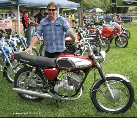  ??  ?? Andrew Cox with his GTR 350.