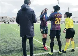  ?? FCBARCELON­A.CAT ?? Oshoala sustituyó a Alexia en el 62 y tardó 10 segundos en marcar