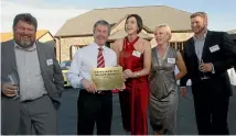  ?? PHOTO: MARION VAN DIJK/STUFF ?? HAPPIER DAYS: MP Damien O’Connor, second left, officially opens the Grand Mercure Nelson Monaco in 2008, with Scott Sanders, far left, managing director Clare Davies, Angela Sanders and Matt Davies.