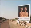  ??  ?? A masterpiec­e of Louvre Abu Dhabi displayed on a billboard.