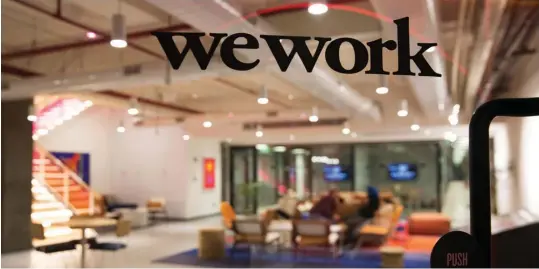  ?? BLOOMBERG ?? Covid changed the way we work and helped resurrect the co-working start-up WeWork