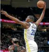  ?? GETTY IMAGES ?? Kevin Durant apologised for criticisin­g a referee after he was ejected last week.