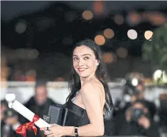  ?? ?? Merve Dizdar at Cannes Film Festival, on Saturday.