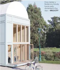  ?? WALD.CITY ?? Proto-habitat: a flexible eco-friendly house, easily dismantled in five days. –
