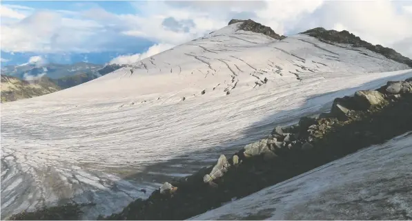  ?? BEN PELTO ?? Cond Peak is at the head of Kokanee Glacier near Nelson, B.C. Last year was the biggest loss in mass recorded, says scientist Ben Pelto