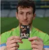  ??  ?? Galway’s Pádraic Mannion at the Cúl Heroes 2017 Trading Card and Magazine launch in Croke Park