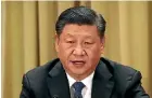  ??  ?? President Xi Jinping has a blanket policy of official amnesia about the Tiananmen Square massacre.