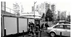  ?? (© Sdis 78 service communicat­ion C. Cognet). ?? Les pompiers ont engagé d’importants moyens sur cette interventi­on